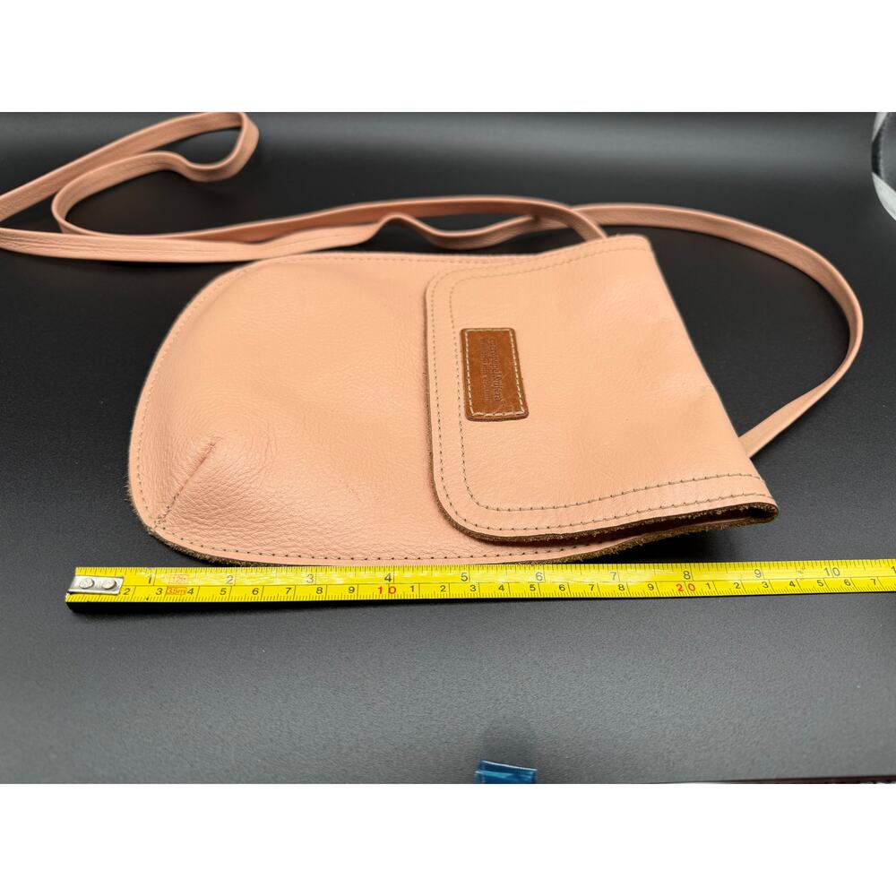CueroPapel&Tijera Handmade Leather Crossbody Bag Blush Costa Rica Sofia Protti - Picture 4 of 9